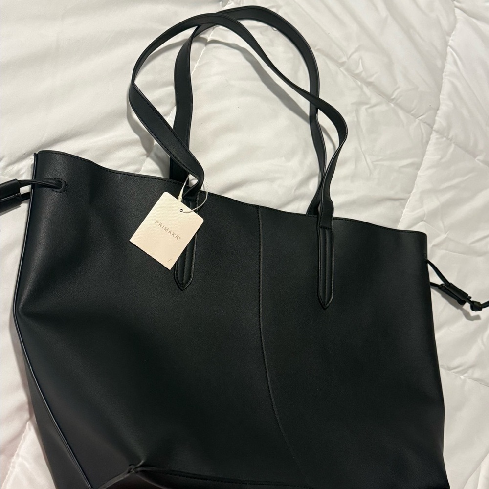 Elegant Black Tote Bag (Primark)